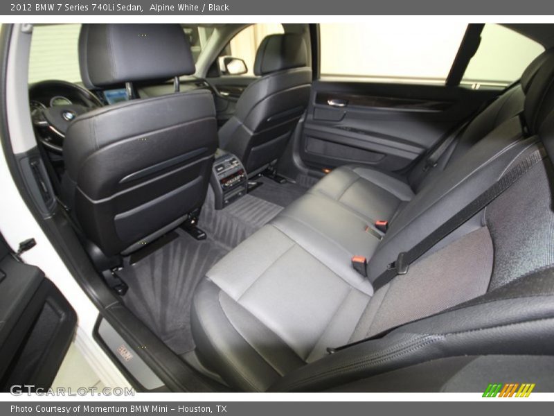 Alpine White / Black 2012 BMW 7 Series 740Li Sedan