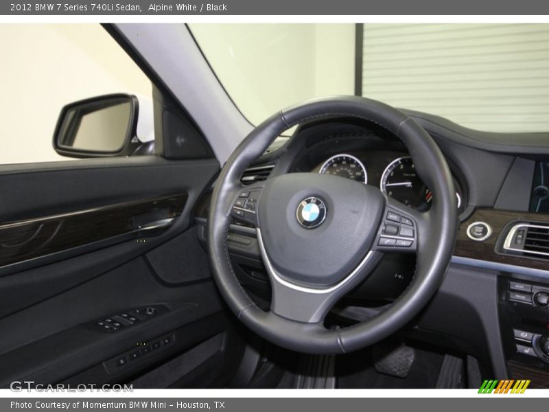 Alpine White / Black 2012 BMW 7 Series 740Li Sedan