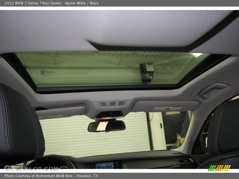Alpine White / Black 2012 BMW 7 Series 740Li Sedan