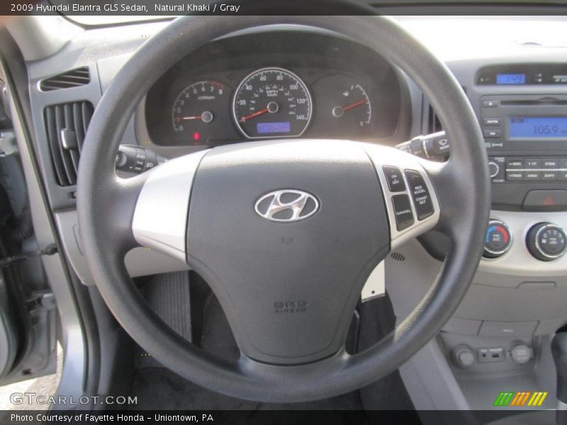 Natural Khaki / Gray 2009 Hyundai Elantra GLS Sedan