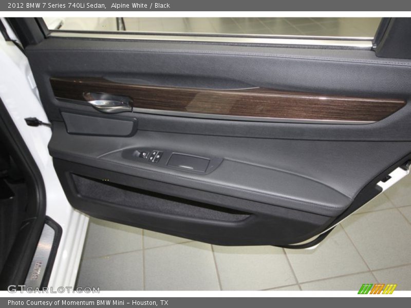 Alpine White / Black 2012 BMW 7 Series 740Li Sedan