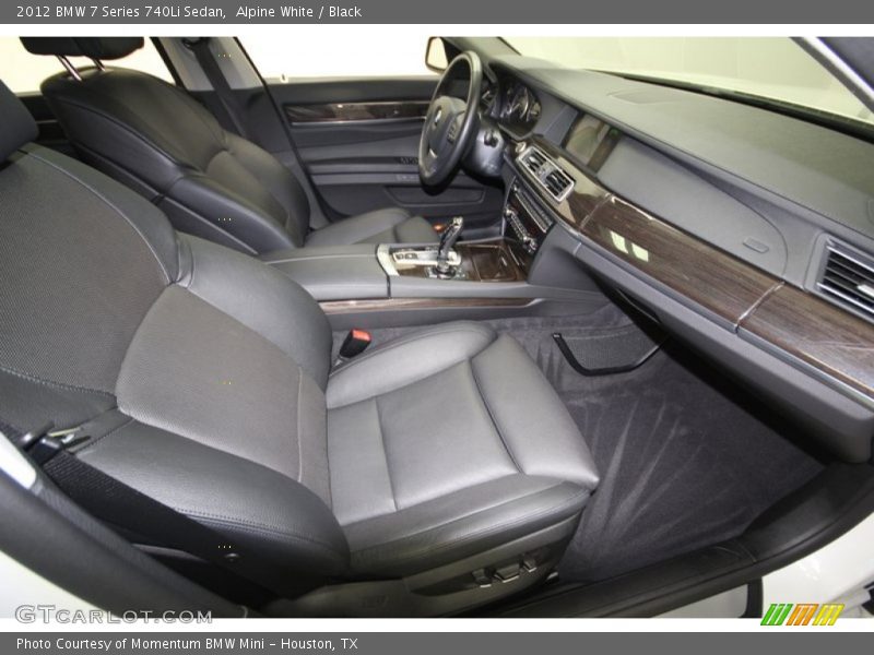 Alpine White / Black 2012 BMW 7 Series 740Li Sedan