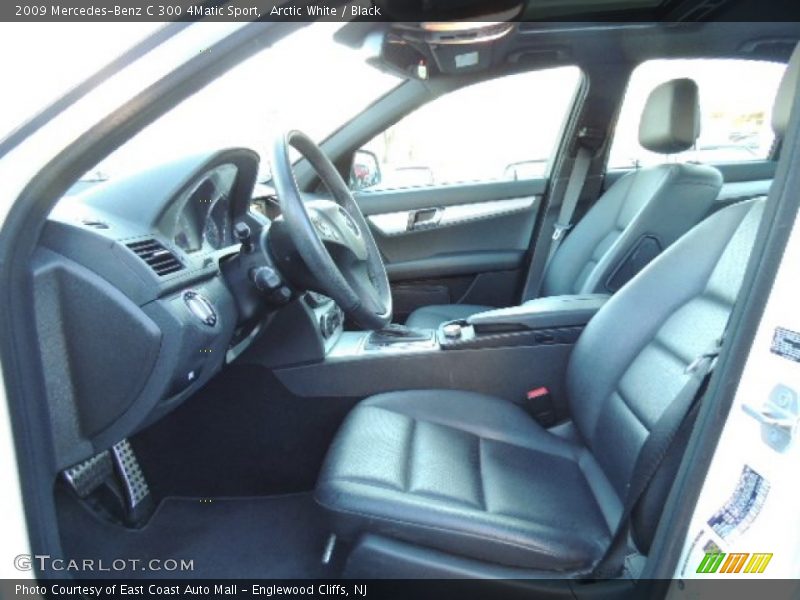 Arctic White / Black 2009 Mercedes-Benz C 300 4Matic Sport