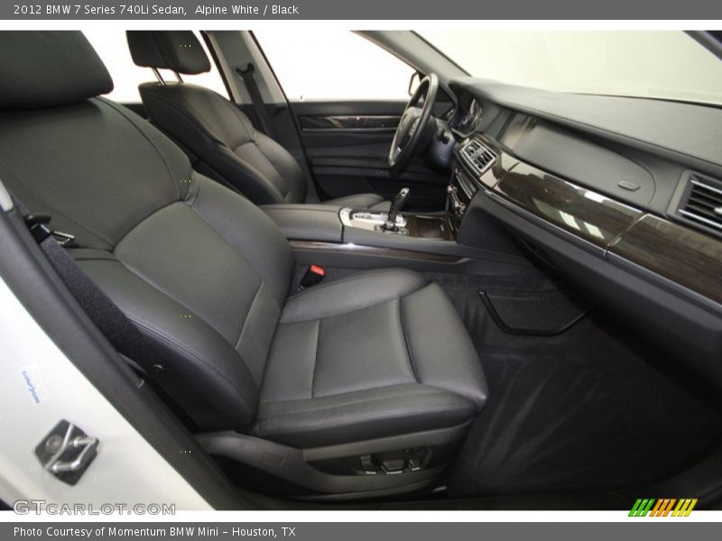 Alpine White / Black 2012 BMW 7 Series 740Li Sedan