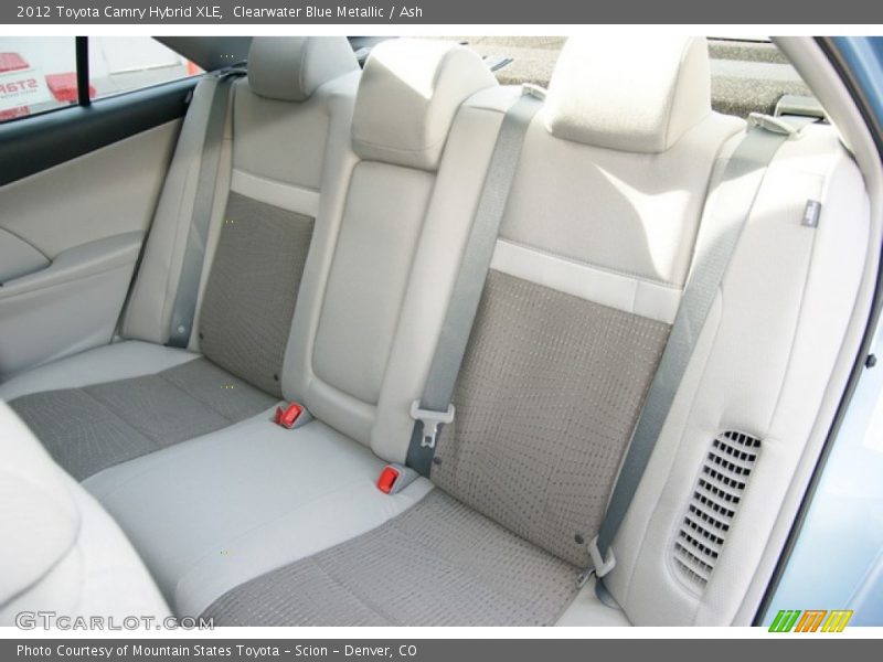 Clearwater Blue Metallic / Ash 2012 Toyota Camry Hybrid XLE