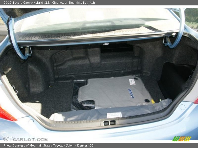 Clearwater Blue Metallic / Ash 2012 Toyota Camry Hybrid XLE