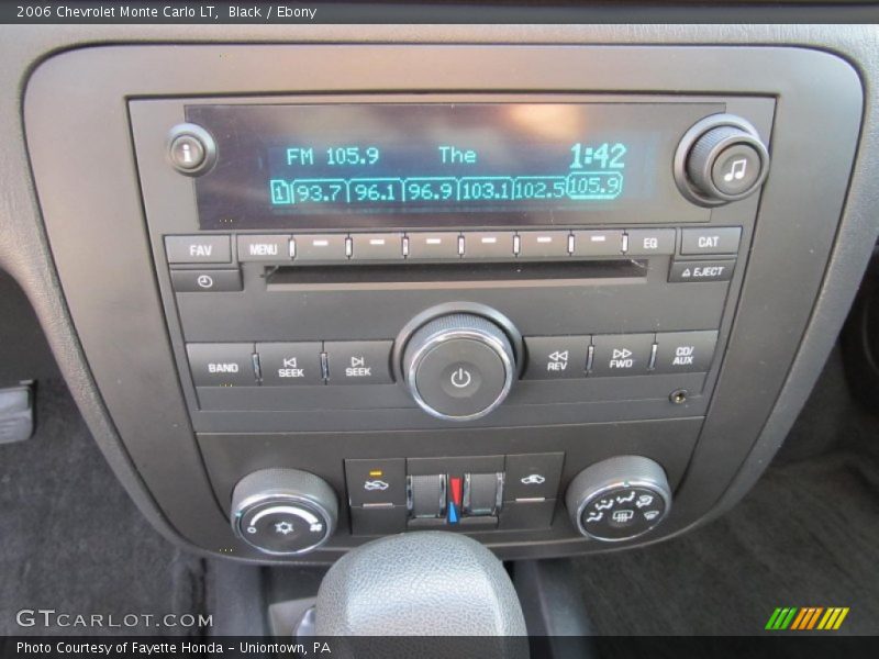 Black / Ebony 2006 Chevrolet Monte Carlo LT