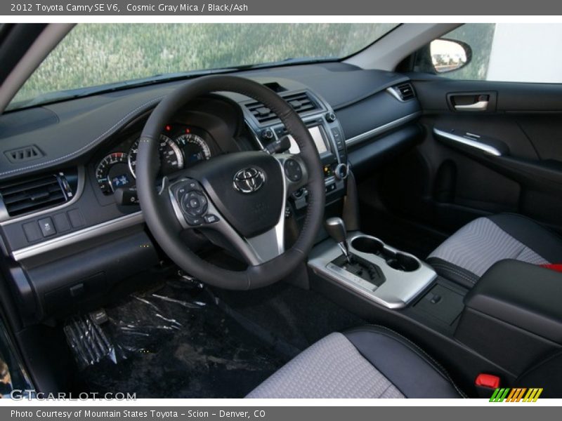 Cosmic Gray Mica / Black/Ash 2012 Toyota Camry SE V6
