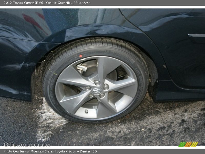 Cosmic Gray Mica / Black/Ash 2012 Toyota Camry SE V6