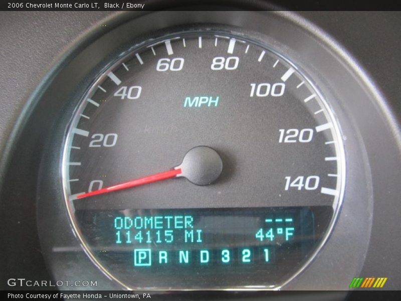 Black / Ebony 2006 Chevrolet Monte Carlo LT