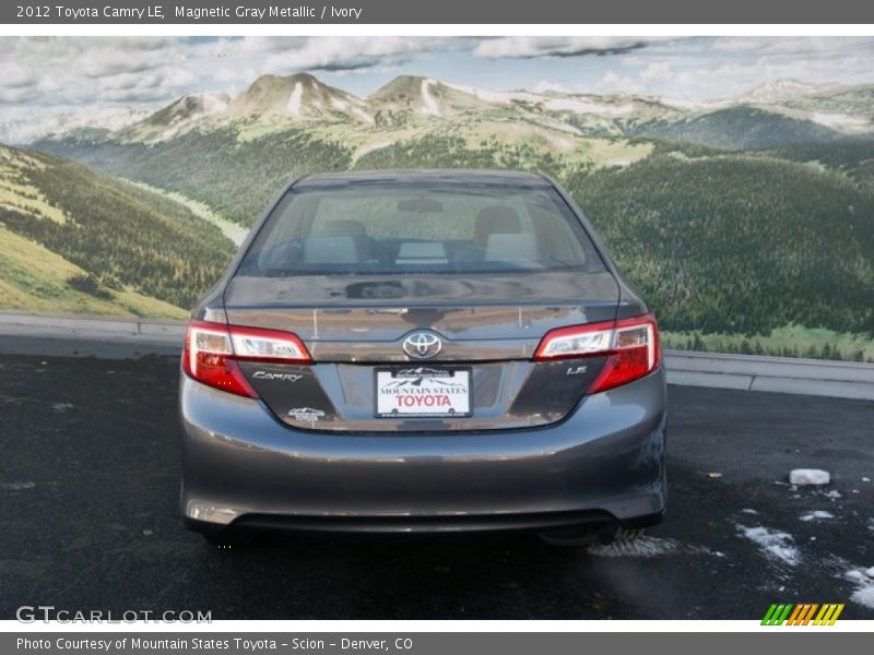 Magnetic Gray Metallic / Ivory 2012 Toyota Camry LE