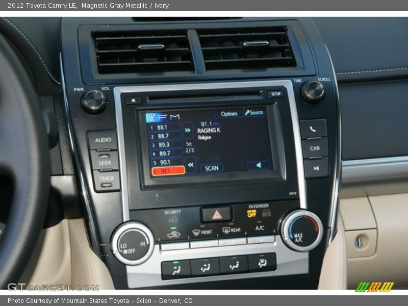 Magnetic Gray Metallic / Ivory 2012 Toyota Camry LE