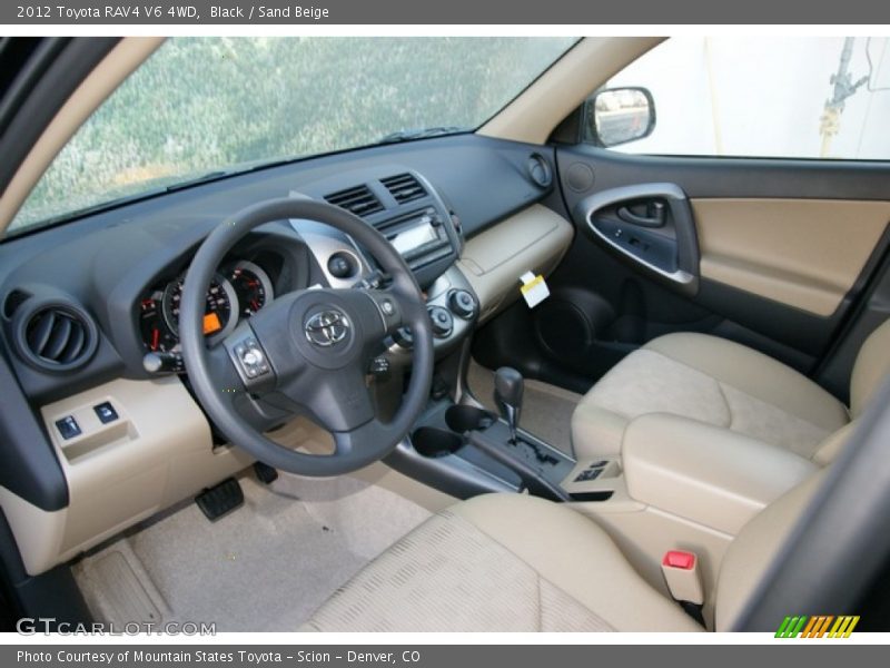 Black / Sand Beige 2012 Toyota RAV4 V6 4WD