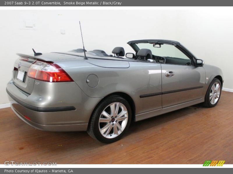 Smoke Beige Metallic / Black/Gray 2007 Saab 9-3 2.0T Convertible