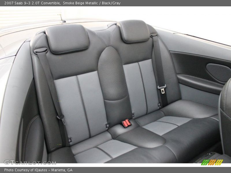 Rear Seat of 2007 9-3 2.0T Convertible