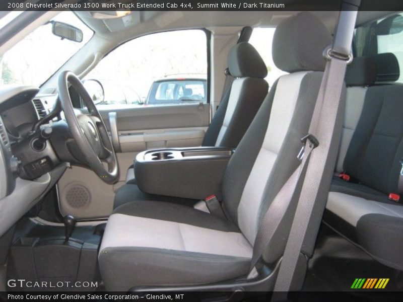 Summit White / Dark Titanium 2008 Chevrolet Silverado 1500 Work Truck Extended Cab 4x4