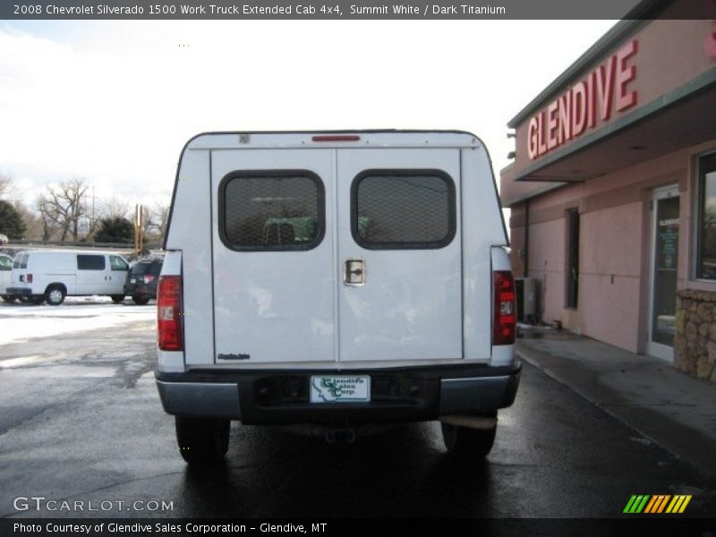 Summit White / Dark Titanium 2008 Chevrolet Silverado 1500 Work Truck Extended Cab 4x4