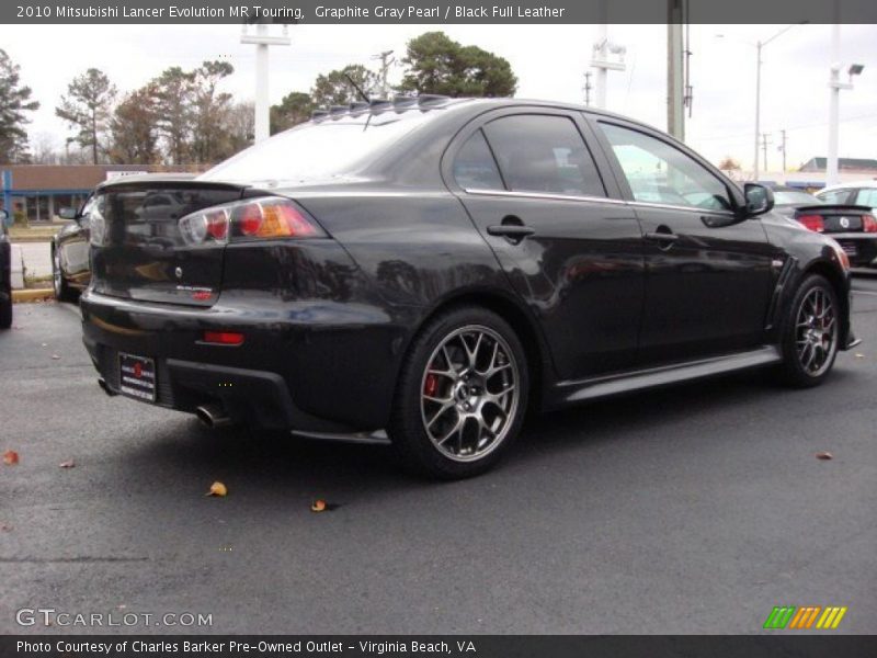 Graphite Gray Pearl / Black Full Leather 2010 Mitsubishi Lancer Evolution MR Touring