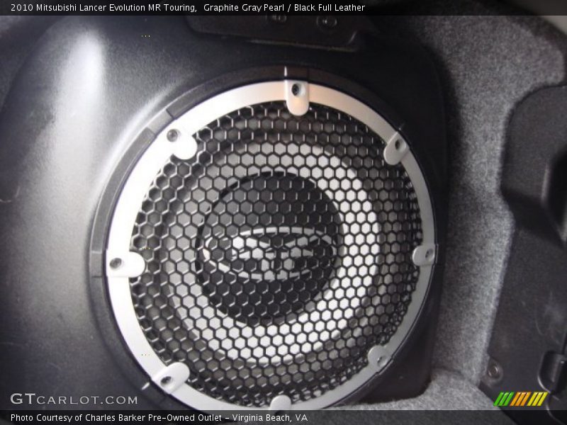 Graphite Gray Pearl / Black Full Leather 2010 Mitsubishi Lancer Evolution MR Touring