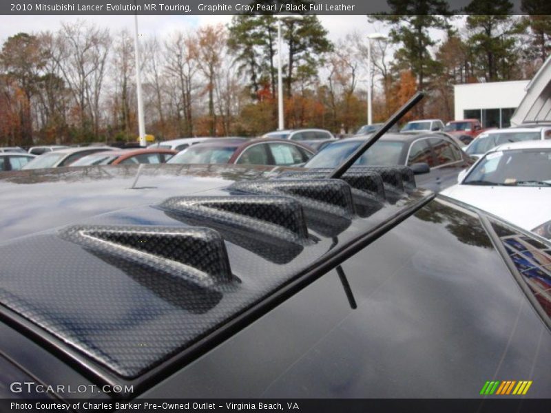 Graphite Gray Pearl / Black Full Leather 2010 Mitsubishi Lancer Evolution MR Touring