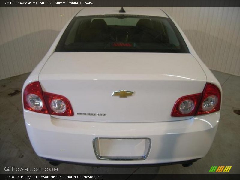 Summit White / Ebony 2012 Chevrolet Malibu LTZ