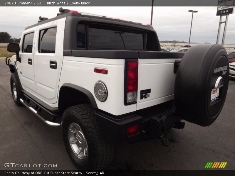 Birch White / Ebony Black 2007 Hummer H2 SUT