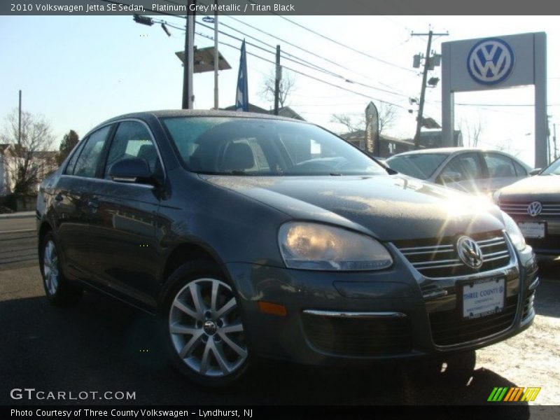 Platinum Grey Metallic / Titan Black 2010 Volkswagen Jetta SE Sedan