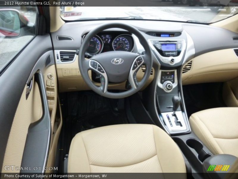Red Allure / Beige 2012 Hyundai Elantra GLS