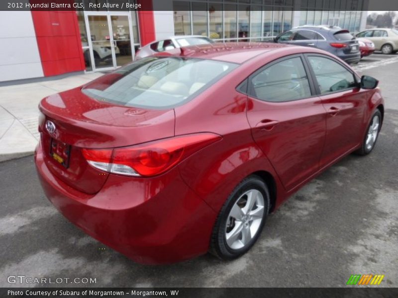 Red Allure / Beige 2012 Hyundai Elantra GLS