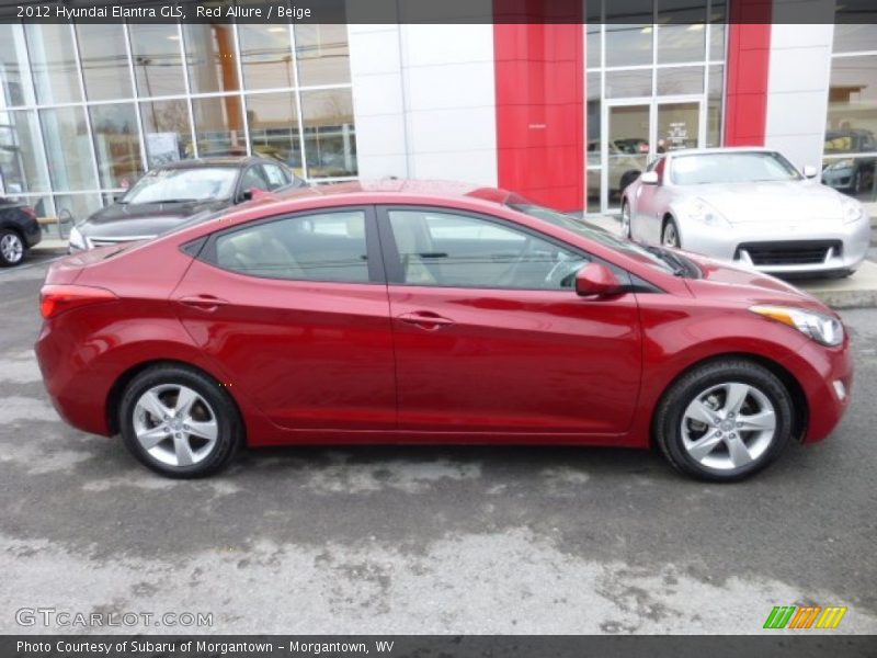 Red Allure / Beige 2012 Hyundai Elantra GLS