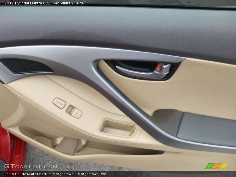 Red Allure / Beige 2012 Hyundai Elantra GLS