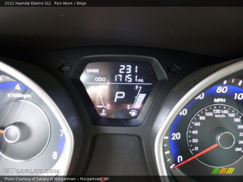 Red Allure / Beige 2012 Hyundai Elantra GLS