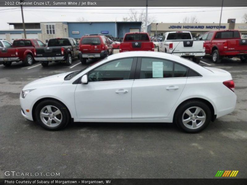 Summit White / Jet Black 2012 Chevrolet Cruze LT
