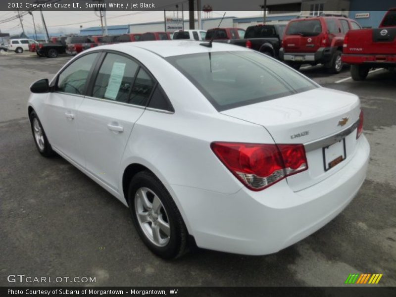 Summit White / Jet Black 2012 Chevrolet Cruze LT