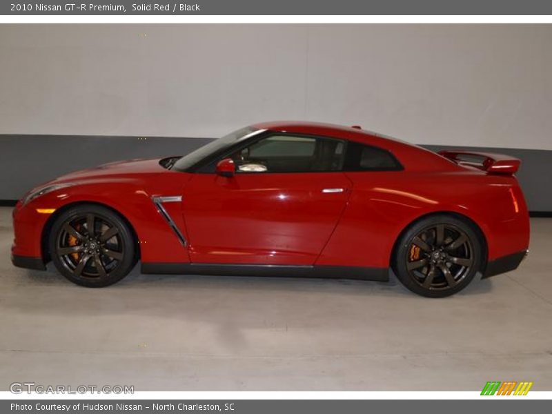 Solid Red / Black 2010 Nissan GT-R Premium