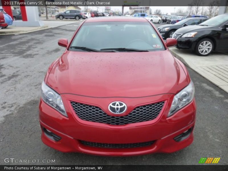 Barcelona Red Metallic / Dark Charcoal 2011 Toyota Camry SE