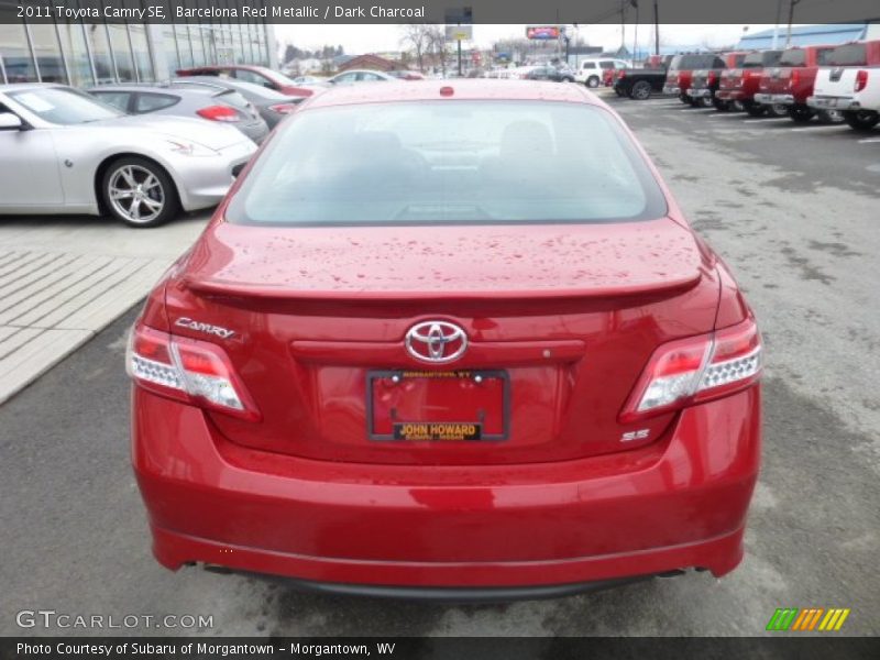 Barcelona Red Metallic / Dark Charcoal 2011 Toyota Camry SE