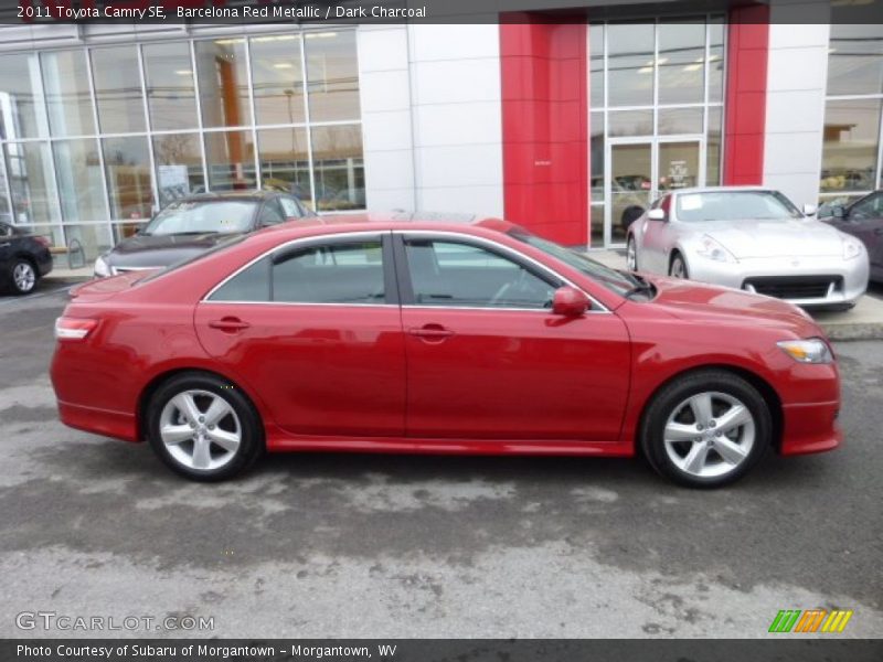 Barcelona Red Metallic / Dark Charcoal 2011 Toyota Camry SE