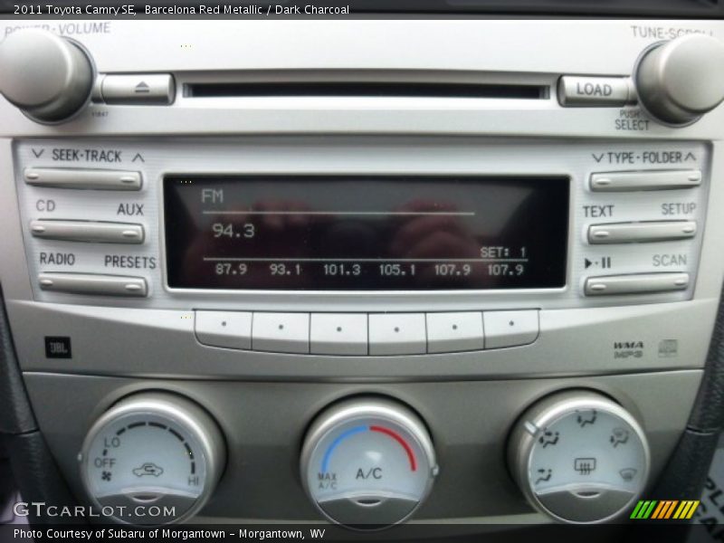 Barcelona Red Metallic / Dark Charcoal 2011 Toyota Camry SE