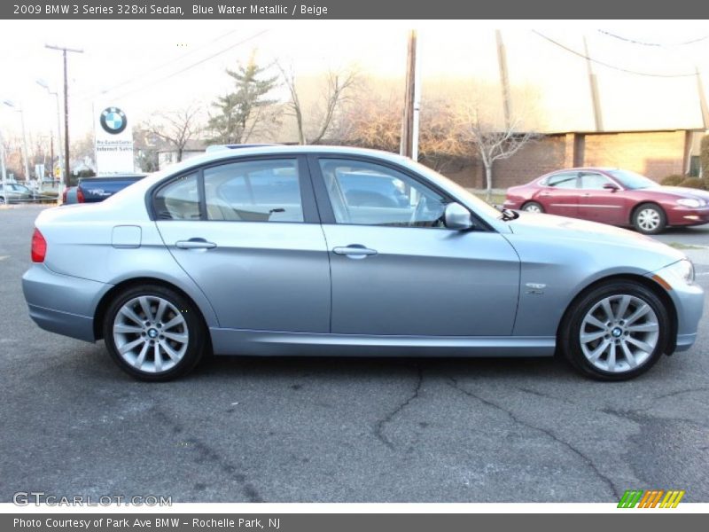 Blue Water Metallic / Beige 2009 BMW 3 Series 328xi Sedan