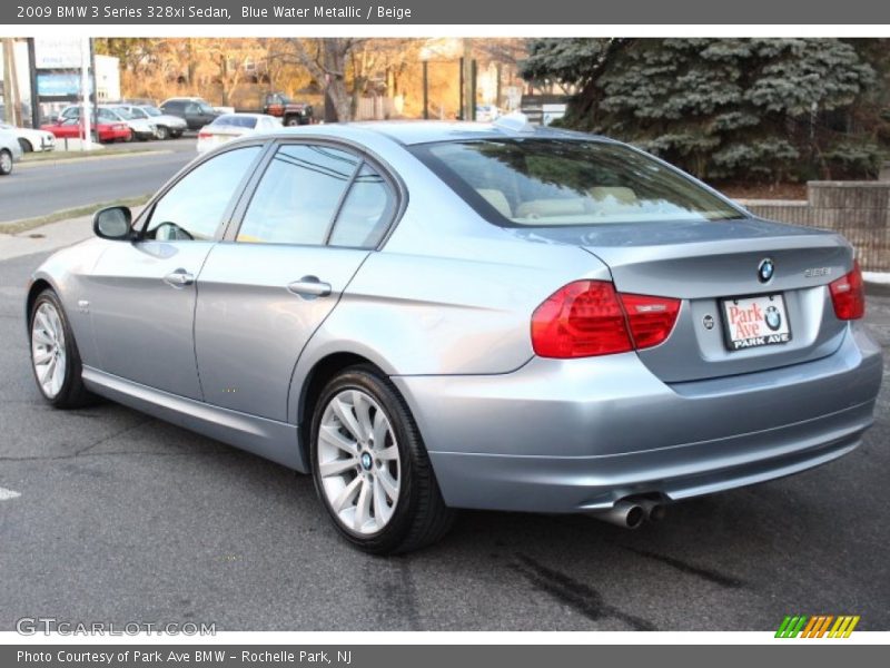 Blue Water Metallic / Beige 2009 BMW 3 Series 328xi Sedan