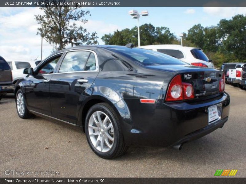 Black Granite Metallic / Ebony/Brick 2012 Chevrolet Malibu LTZ
