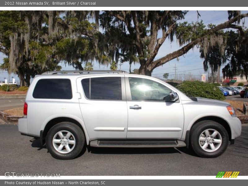 Brilliant Silver / Charcoal 2012 Nissan Armada SV