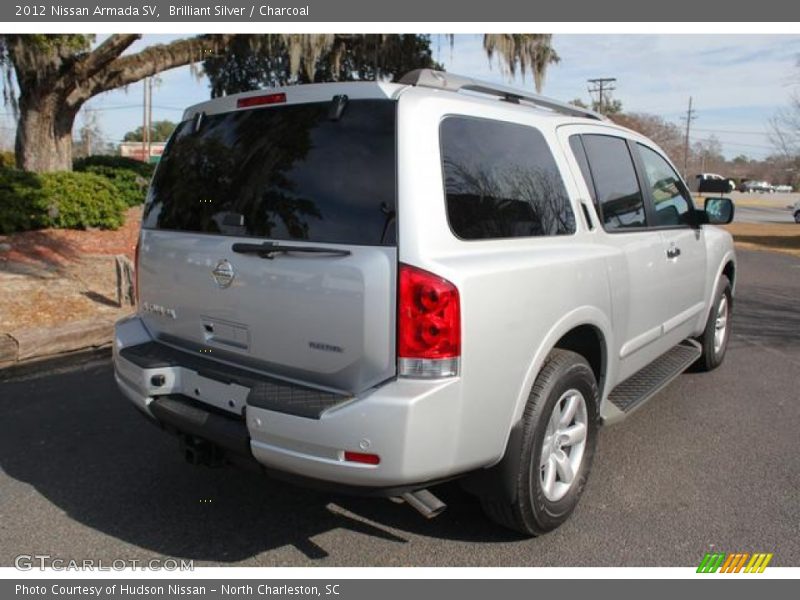 Brilliant Silver / Charcoal 2012 Nissan Armada SV