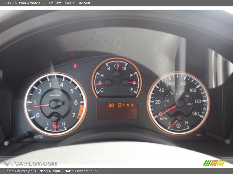 Brilliant Silver / Charcoal 2012 Nissan Armada SV