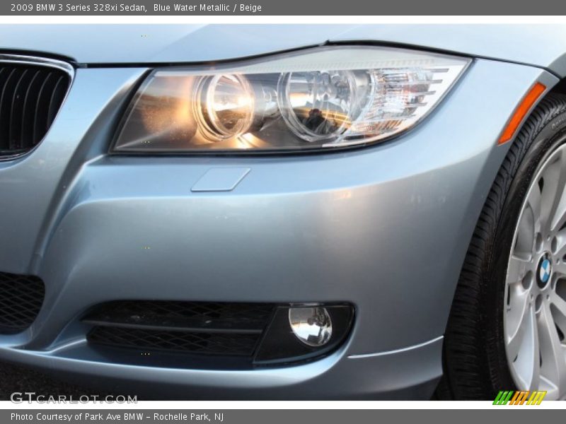Blue Water Metallic / Beige 2009 BMW 3 Series 328xi Sedan
