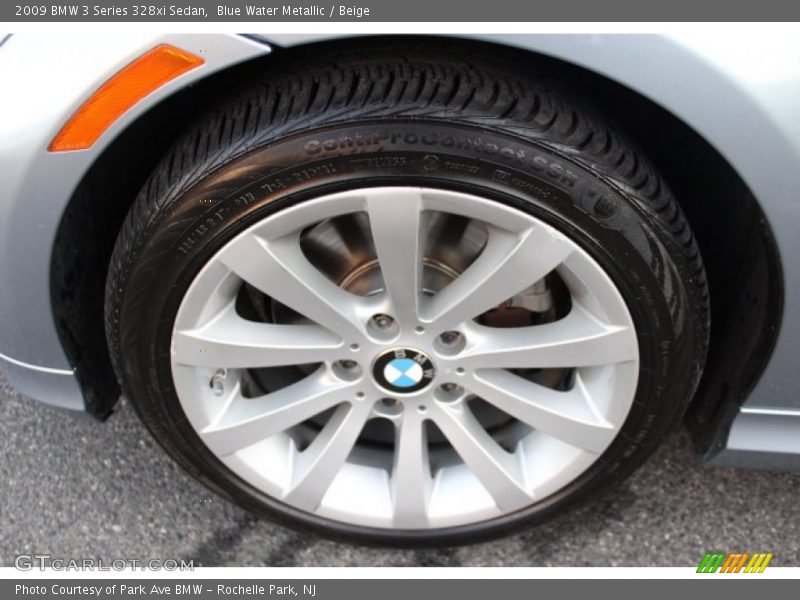 Blue Water Metallic / Beige 2009 BMW 3 Series 328xi Sedan
