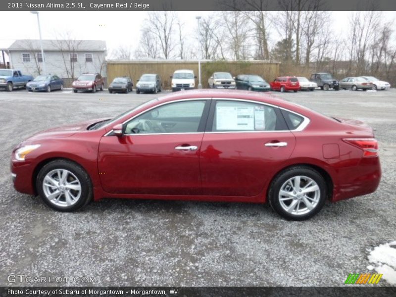 Cayenne Red / Beige 2013 Nissan Altima 2.5 SL