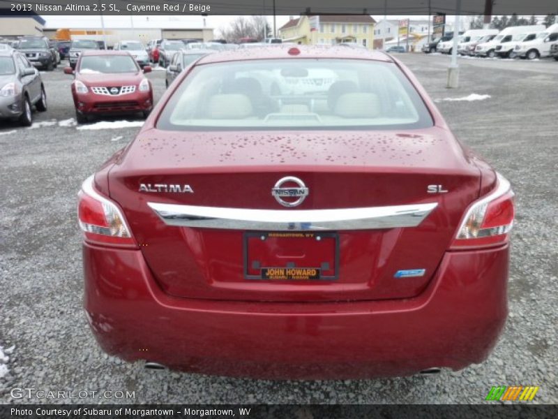 Cayenne Red / Beige 2013 Nissan Altima 2.5 SL