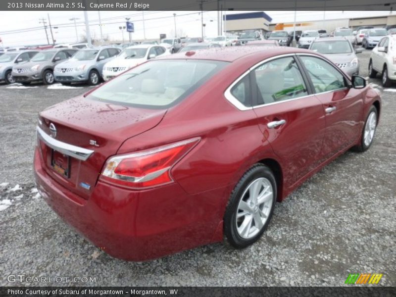 Cayenne Red / Beige 2013 Nissan Altima 2.5 SL